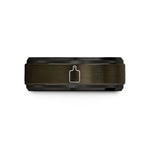 personalized presents for women – gunmetal & black tungsten wooden cutting board wedding band