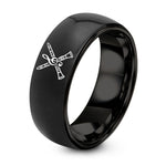 2Nd Marriage Gift Ideas – black tungsten clarinets clef ring