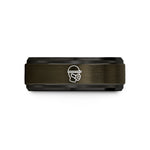 unique rings for couples – gunmetal & black tungsten ppe required wedding band