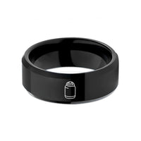 best present for husband – black tungsten dry bag wedding band