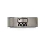 men's comfort fit ring – blue & grey tungsten dip 14 ic wedding band