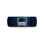 wedding band for men – blue tungsten dip 14 ic wedding band