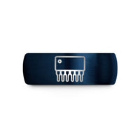 wedding band for men – blue tungsten dip 14 ic wedding band