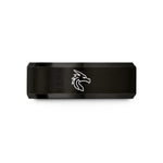 tungsten rings for couples – black tungsten wyvern wedding band