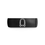 women’s anniversary tungsten rings – black tungsten bridle bit wedding band