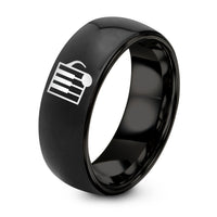 3 Year Gift Anniversaries for Him – black tungsten piano keys ring