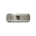 tungsten rings for men – grey tungsten piano keys wedding band