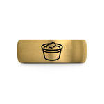 anniversary presents for him – gold & silver tungsten dipping sauce cup wedding band