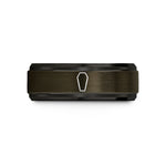 engraved bands for him – gunmetal & black tungsten coffin wedding band