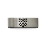 tungsten band for men – blue & grey tungsten tiger wedding band