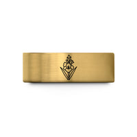 birthday present ideas her – gold tungsten august gladiolus wedding band