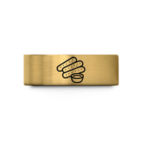 special presents for ladies – gold tungsten mozzarella sticks wedding band