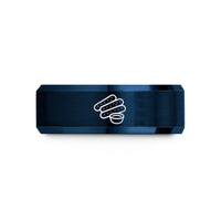 thoughtful presents for her – rose gold & blue tungsten mozzarella sticks wedding band