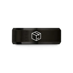personalized presents for her – black tungsten shipping box wedding band