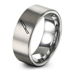 unique presents for her – gray tungsten yanagiba knife ring