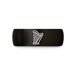 unique present ideas her – black & gold tungsten harp wedding band