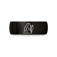birthday presents for him – black tungsten climbing crag wedding band