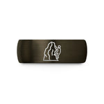 unique presents for him – gunmetal & black tungsten climbing crag wedding band
