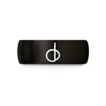 personalized presents for him – black tungsten dc mark wedding band