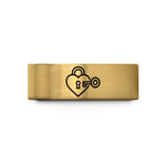 special presents for wife – gold tungsten heart lock key wedding band