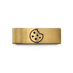 men’s special birthday ring – gold tungsten cookie wedding band