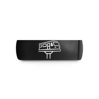 personalized presents for her – black tungsten elevated train wedding band