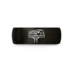 unique birthday presents her – black tungsten elevated train wedding band
