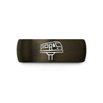 personalized presents for her – gunmetal & black tungsten elevated train wedding band