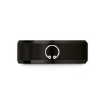 unique present ideas – black tungsten split ring circlip wedding band
