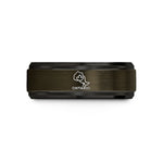 anniversary present for wife – gunmetal & black tungsten ontario wedding band