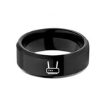 tungsten rings for women – black tungsten router antennas wedding band