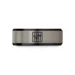 anniversary band for him – black & gray tungsten audio mixer faders wedding band