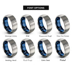 font options for inside engraving on blue & gray 5 rings