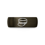 women's comfort fit – gunmetal & black tungsten engineer cap wedding band