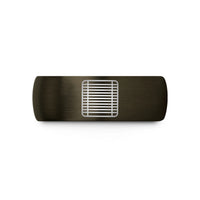 best couples bands – gunmetal & black tungsten sushi rolling mat wedding band