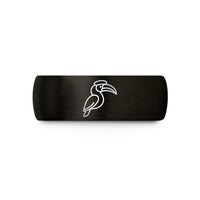 best presents for guys – black tungsten hornbill wedding band