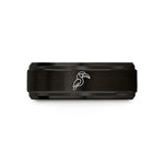 best presents for guys – black tungsten hornbill wedding band
