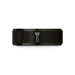 best presents for guys – black tungsten pricking iron wedding band