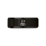 anniversary presents for him – black tungsten checkpoint marker flag wedding band