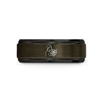 best anniversary presents 2023 – gunmetal & black tungsten french horn player wedding band