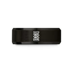 unique anniversary present ideas – black tungsten helical spring wedding band