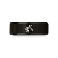 cool presents for guys – black tungsten talon grip wedding band