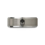 birthday presents for her – black & gray tungsten french fry carton wedding band