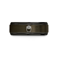 best presents for her – gunmetal & black tungsten french fry carton wedding band