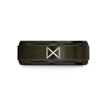 unique present ideas him – gunmetal & black tungsten dagaz wedding band