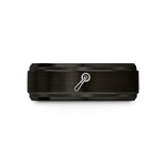 best birthday presents him – black tungsten pastry wheel wedding band