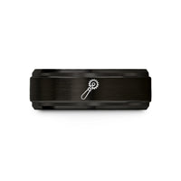 best birthday presents him – black tungsten pastry wheel wedding band