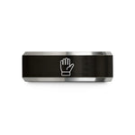 cool presents for him – black & gray tungsten protective gloves wedding band