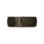 luxury presents for her – gunmetal & black tungsten manitoba wedding band