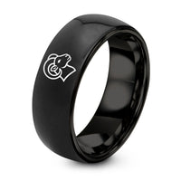 50th Birthday Gifts Women – black tungsten bighorn sheep ring